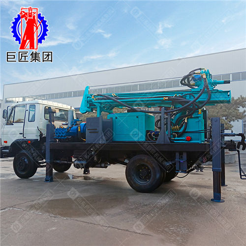 巨匠集团直供CJC-300东风卡车底盘车载式气动水井钻机