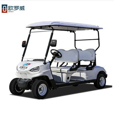 欧罗威6座四轮电动高尔夫球车公园景区旅游园区代步车价格